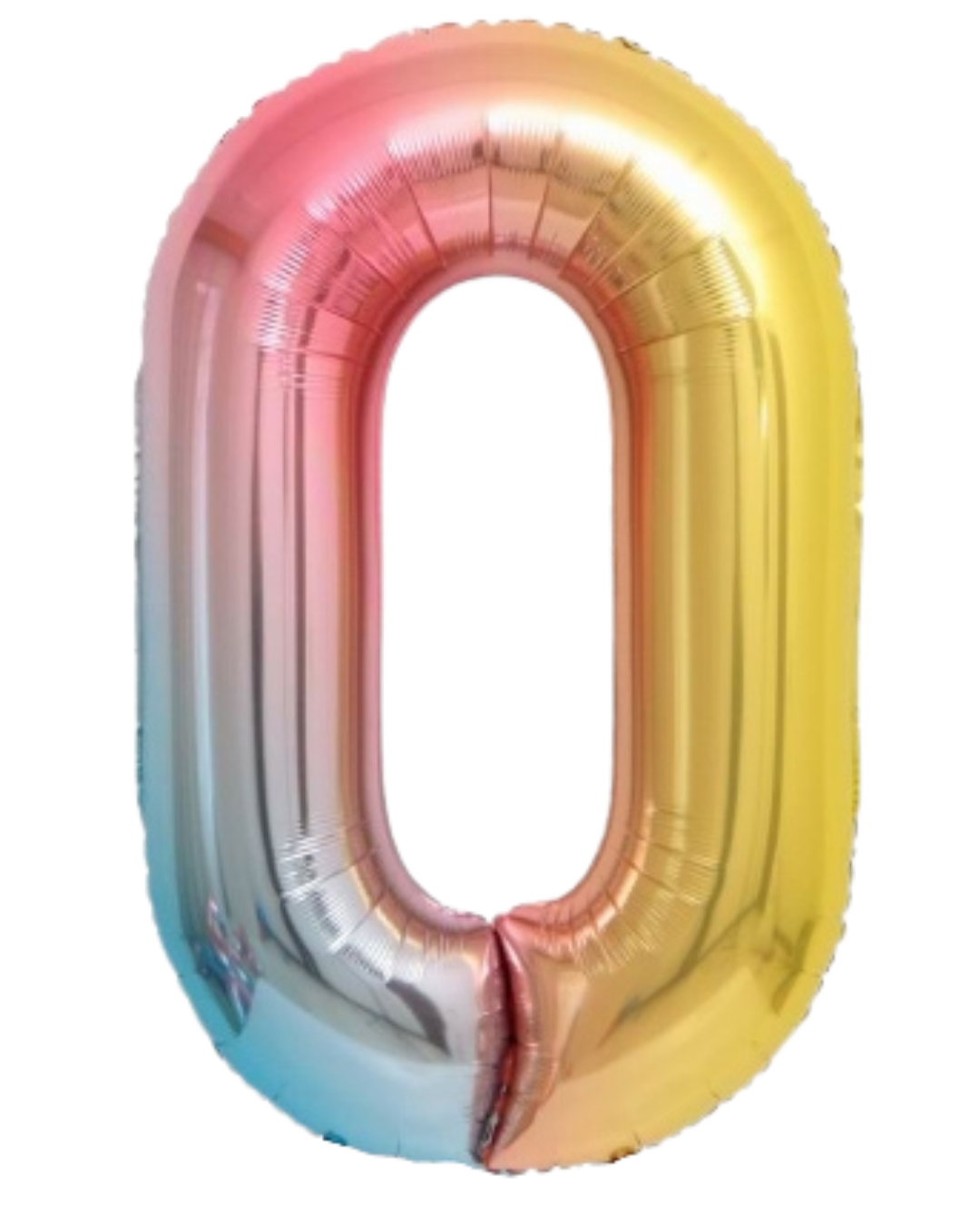 34" Rainbow Number Foil Balloon Trico