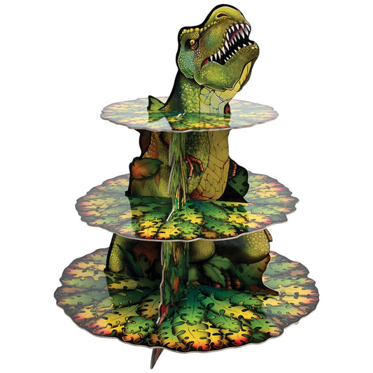 Dino Cupcake Or Treat Stand Party Decor