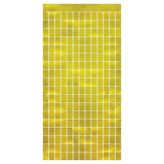 Metallic Gold Square Curtain
