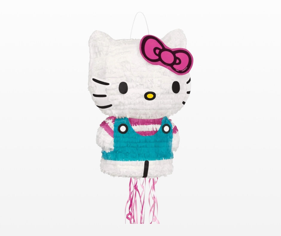 Hello Kitty 3D Pull String Pinata - Birthday Party Game & Decoration