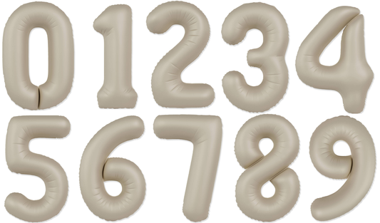 32" Number Slimmer Design Matte Creamy Latte Brand Flexmetal