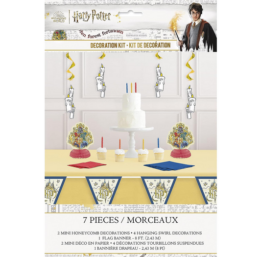 harry potter 7 piece decor kit