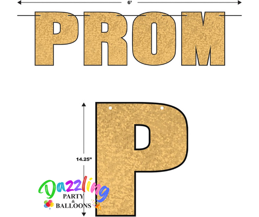 Prom Party Streamer Gold Jumbo