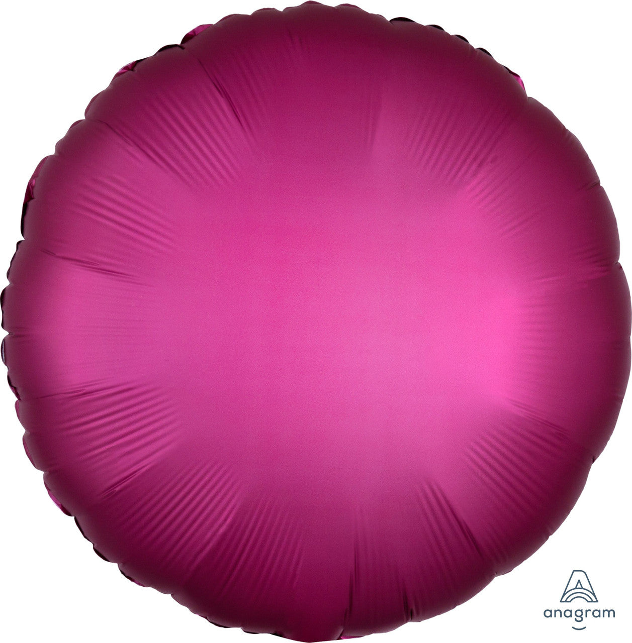 Pomegranate Hot Pink Round Satin Balloon