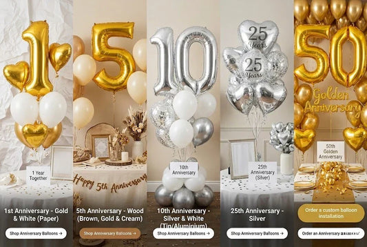 Anniversary Balloons & Romantic Gift Ideas with Delivery in Canada: Celebrate Every Year of Love