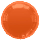 orange round shape foil balloon