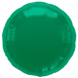 emerald green round shape foil balloon