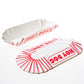 Red & White Striped Paper Hot Dog Tray 8 Pack