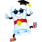 Microfoil 37" Mr. Diploma Grad Graduation Foil Balloon