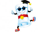 Microfoil 37" Mr. Diploma Grad Graduation Foil Balloon