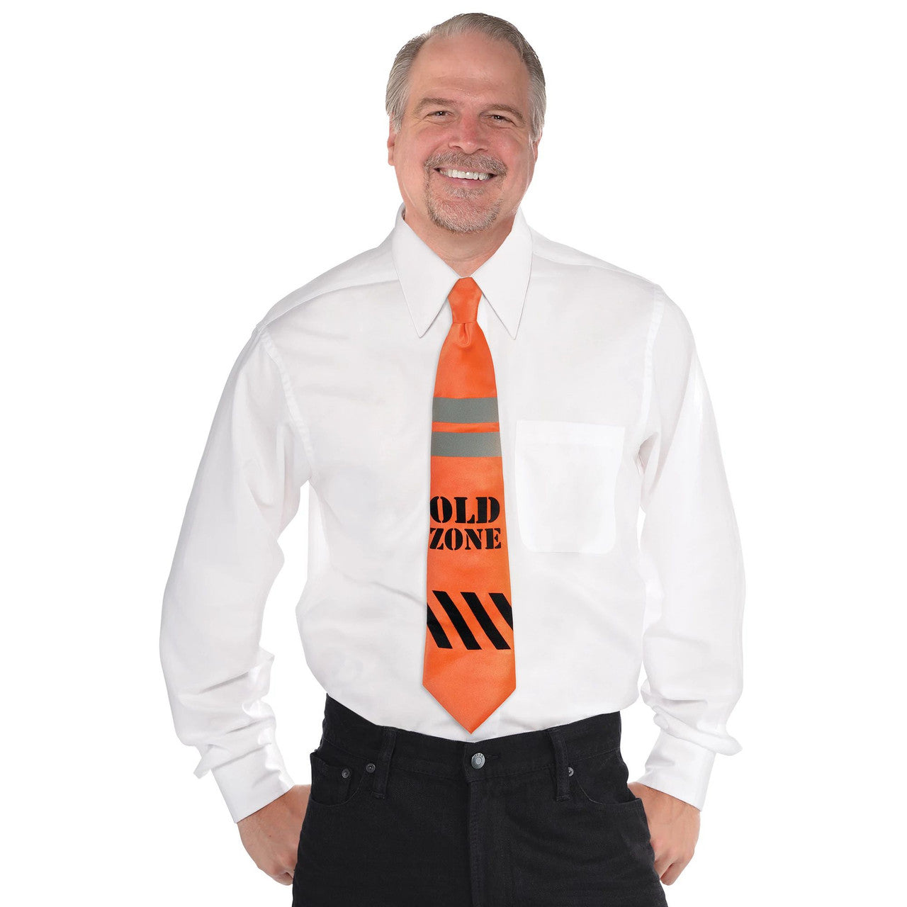 Over the Hill Construction Tape Tie 1/CT