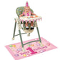 Happy 1st Birthday Bright Pink Balloon Print High Chair Decorating Kit