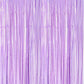Macaron Purple Tinsel Foil Fringe Curtain Decorative Party Decor