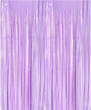 Macaron Purple Tinsel Foil Fringe Curtain Decorative Party Decor