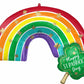 33" Supershape Rainbow Clover Happy St. Patrick's Day Foil Balloon