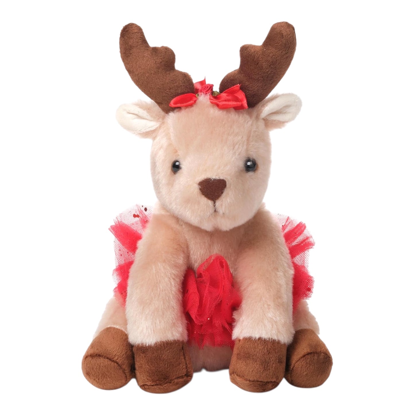 The Bearington Collection Darling Dancer Ballerina Reindeer 7" Stuffed Animal