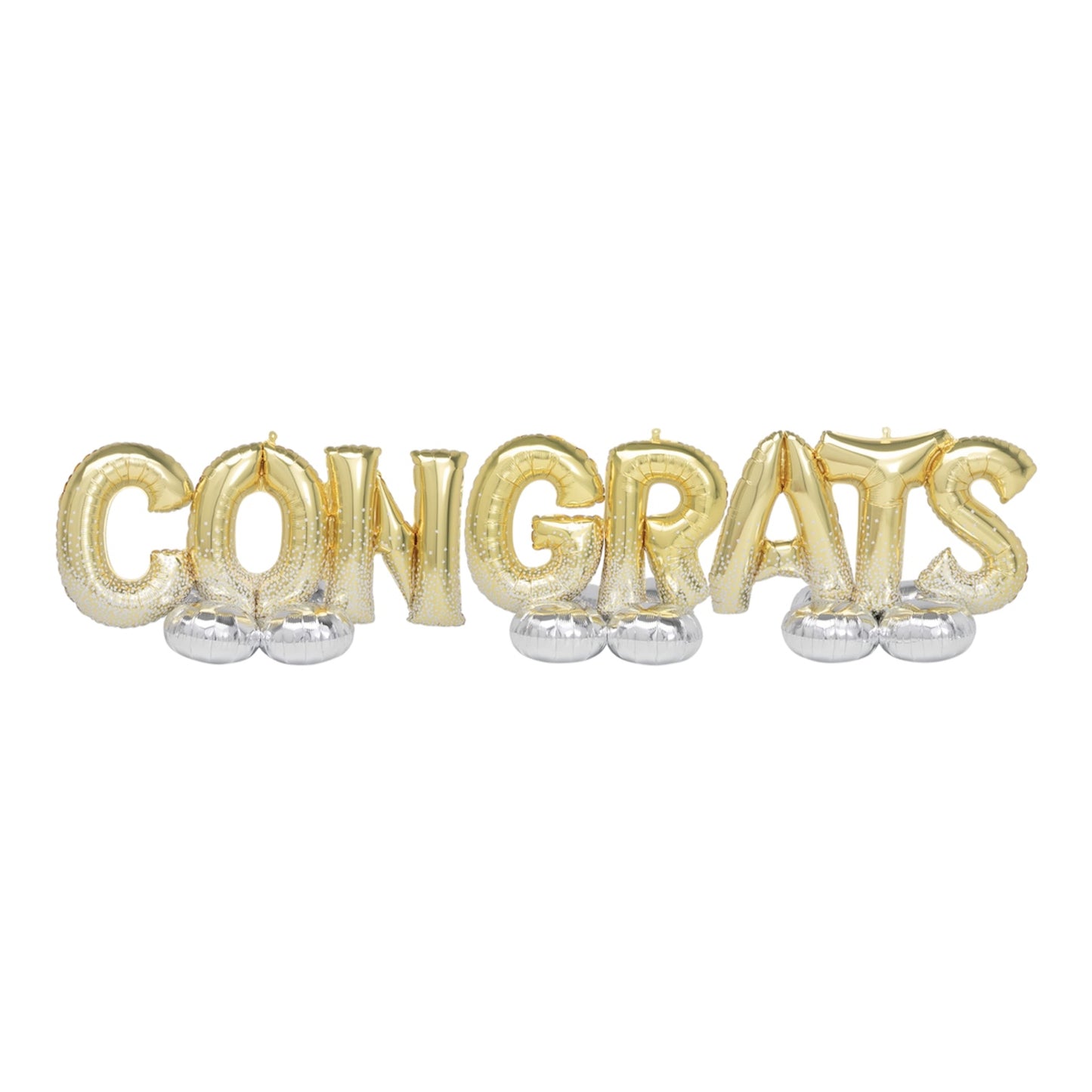 "Congrats" Decoration Phrase Deluxe Airloonz 131" Foil Balloon Decor