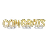"Congrats" Decoration Phrase Deluxe Airloonz 131" Foil Balloon Decor
