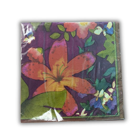 Jungle Floral Luncheon Napkins 16/CT