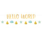 Oh Baby Boy 'Hello World' Letter Banner Kit