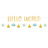Oh Baby Boy 'Hello World' Letter Banner Kit