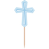 Communion Cross Party Picks - Blue 36/PCS