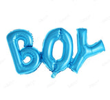 Blue Air-Filled 42" Boy Word Script Mylar Foil Balloon Decor