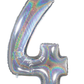 26" Foil  Balloon Number Holographic