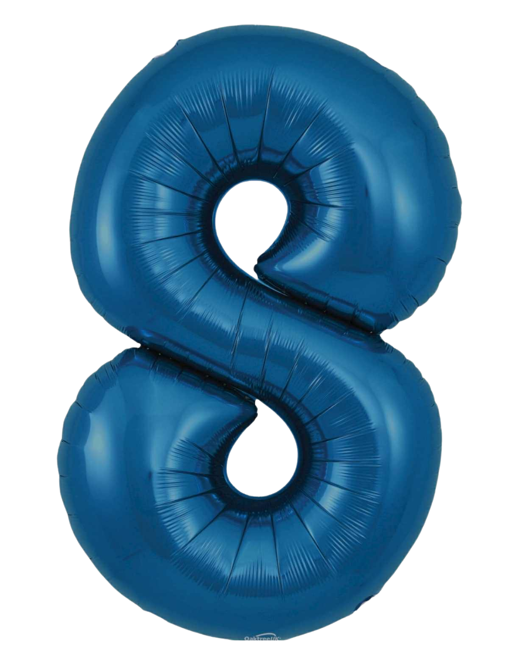 34” Number Balloon Navy Blue Foil