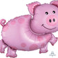 Cute Pink Pig Supershape Foil Balloon