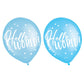Blue Hello World Latex Balloons