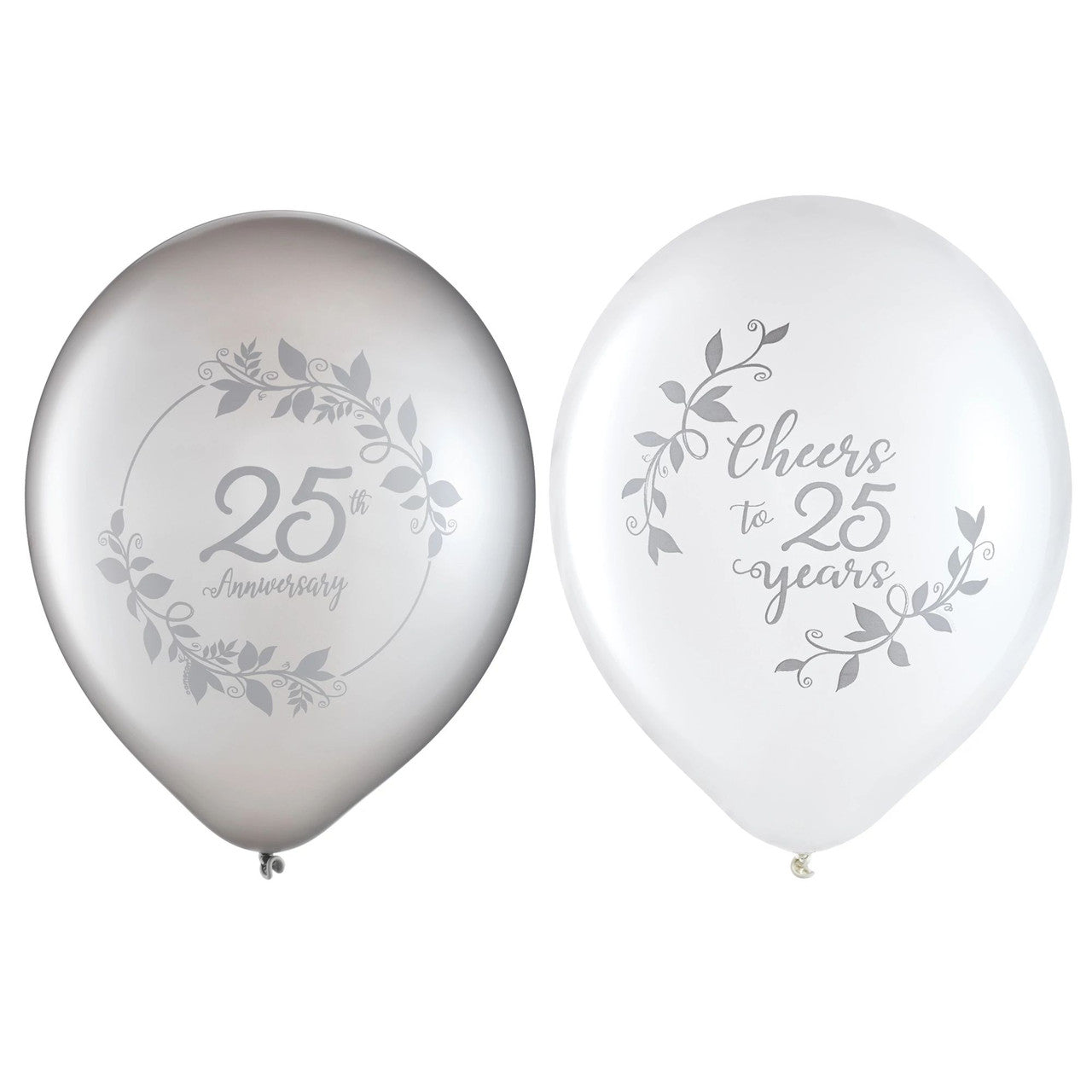 Pack of 15 Balloons For 25th Wedding Anniversary