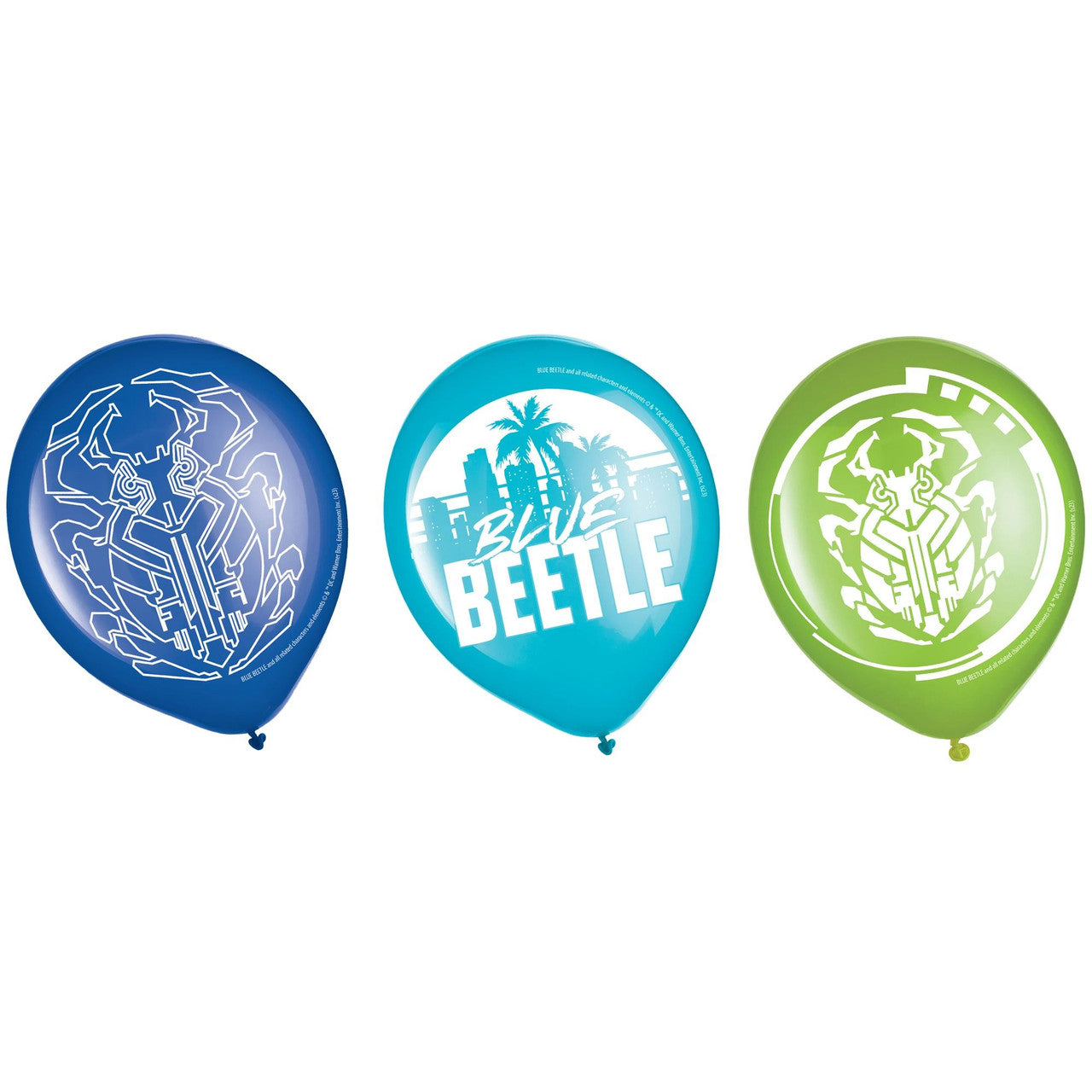 Blue Beetle Latex Balloons