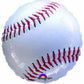 18" Baseball Round Foil Balloon