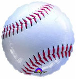 18" Baseball Round Foil Balloon