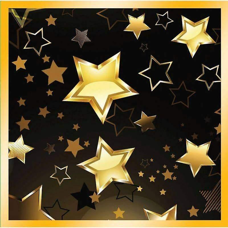 Gold Stars Dinner Napkins