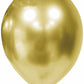 Trico Chrome Gold 5" Latex Balloons Helium Quality 100 pack