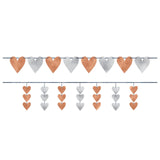 heart string foil banners