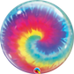 22" Tie-Dye Swirls Bubble Balloon