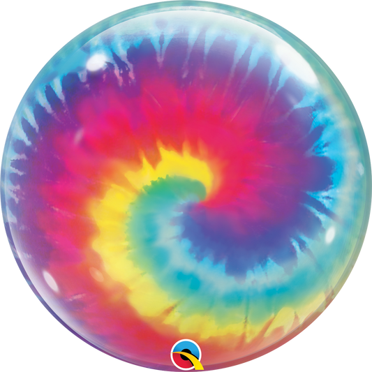 22" Tie-Dye Swirls Bubble Balloon