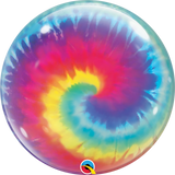 22" Tie-Dye Swirls Bubble Balloon