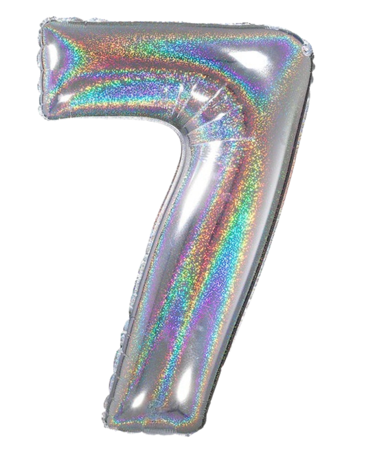 26" Foil  Balloon Number Holographic