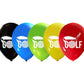 Golf 2-Sided Printed Trendy Latex Balloon Assorted 1/CT