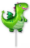 Airfill Only Green Dragon Mini Foil Balloon