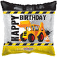 18" Happy Birthday Construction  Foil Balloon