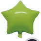 19" Macaron Lime Green Star Shape Foil Mylar Balloon Party Decor