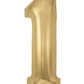 34” Number Balloon Gold Silk
