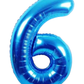 34” Number Balloon Blue Trico