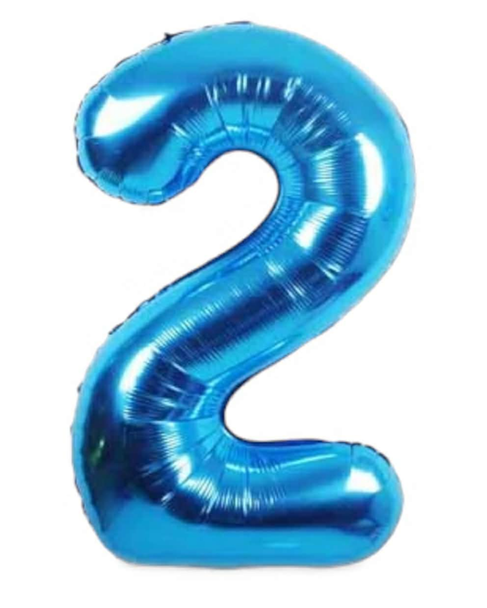 34” Number Balloon Blue Trico