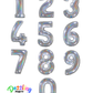 26" Foil  Balloon Number Holographic
